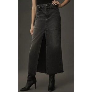 NWOT Reformation Gray Denim Jean Skirt Sz 25